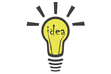 Idea, Light Bulb Symbol, Innovation. An Illustration of a lightbulb with the word IDEA written between the points.