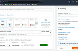 A view of the AWS EC2 Console showing how to deploy Amazon Linux 2023