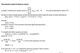 MDS Algorithm in Linear Algebra