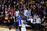 Kevin Durant on his 3-pointer with 45s left in Game #3 of The 2017 NBA Finals
