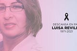 Luisa Revilla (1971–2021), primera autoridad trans en el Perú