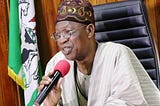ALHAJI LAI MOHAMMED (NIGERIA MINISTER OF INFORMATION) SPOKE FROM BOTH SIDES OF HIS MOUTH ON ISSUES…