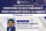 Strengthening the Ease of Doing Business Through Government and Business Collaboration