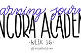 Learning Journal | Encora Academy | Week 16
