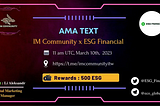 ESG Financial x IM community AMA RECAP