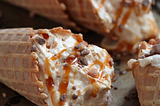 Dustjacketattic:No Bake Pumpkin Cheesecake Caramel Cones Country Cleave