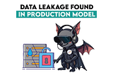 Data leakage in a production model
