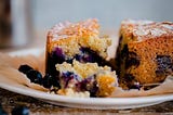 blueberry almond tea cake