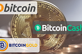 Bitcoin vs Bitcoin Cash vs Bitcoin Gold