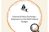 Statement on the 2024 Federal Budget