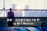 致敬：活在象牙塔的 PM 們