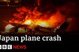 Japan Airlines jet burst into flames after collision with quake-relief plane