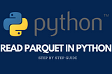 How To Read Parquet Files In Python Without a Distributed Cluster