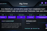Big Time — new Action RPG game in P2E. Project overview by P2E Secret Hub