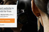 Helping Actors and Filmmakers Build Websites with Chatbot Dialogue on IADB.