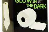 Get the new toilet roll that GLOWS in the dark!