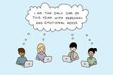 True or False: Emotions are inappropriate at work.