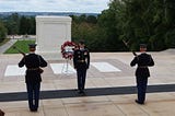 Three soldiers guard the Tomb of the Unknown Soldier