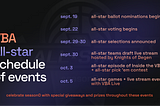 VBA All-Star Schedule Release + Nominations