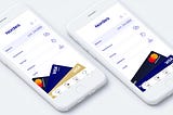 Bank App Concept Design sin tener demasiados recursos