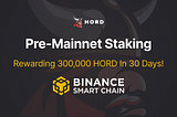 Pre-Mainnet Staking on BSC