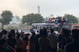 A picture of a bus leaving to #Wanaparthy District in Telangana from Hyderabad MGBS bus station…