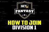 How To Deposit BETU Tokens To Join Division 1 (BETU Fantasy)
