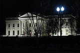 White House at night