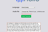Transcribe an Audio File into Text with Azure Cognitive Service as a Web App