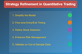 Strategy Refinement in Quantitative Trading: A Comprehensive Guide