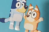 Bluey and Bingo Vinyl Waterproof Sticker