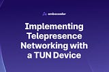 Implementing Telepresence Networking with a TUN Device