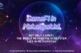 GameFi in MetaSpatial. Not only GameFi, the whole Metaverse ecosystem lies in Meta Spatial