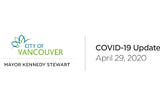 Mayor Kennedy Stewart’s COVID-19 Update for April 29, 2020