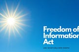 Sunday Read: Freedom of Information Act and Whistleblower Rights