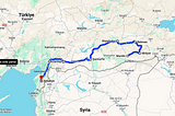 Itinerário para sudeste da Turquia
