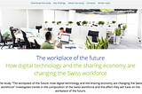 The “workplace of the future”: work of today