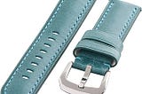 Clockwork Synergy — Gentlemen’s Collection Blue Washed Leather Watch Band