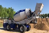 Does the Self Loading Mixer Offer Adjustable Drum Chute Angles for Precise Pouring?