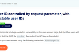 Access control vulnerabilities : APPRENTICE : User ID controlled by request parameter, with…
