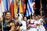 Go back to your country! …and where is that at? by JA Pérez. Latinos from many countries celebrate their heritage.