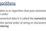 Basic Sorting Algorithms One