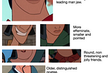 A Pictorial Analysis of Disney Male Characters: Princes and Reflections