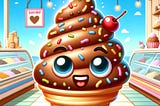 Poop #149.Meet ChocoPoo Swirl, the poop ice cream that wins an epic showdown with strategic melting