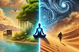 Mind in Oasis Vs Mind in Desert: Actions with Clarity.
