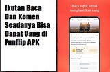 FunFlip Apk Penghasil Uang Dari Baca Berita Viral dan Ikuti Diskusi