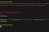 Error and Fix || Activate.ps1 cannot be loaded because running scripts is disabled on this system