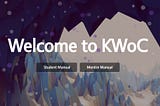 My first open-source development experience with KWOC.