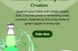 Green Apple SodaGreen Apple Soda: Cool Mountain’s Crisp Creation
