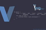 Vlang as a scripting language for docker image entry point